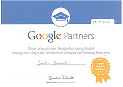 Joachim Barowski ist unser Google AdWords zertifizierter AdWords-Profi!